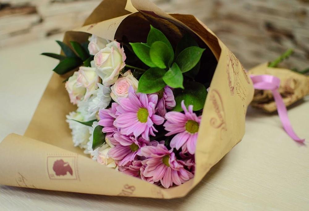 Букет цветов из: Розы и Хризантемы в Ногире