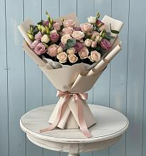 Букет цветов из:  Розы и Лизиантусы в Ногире