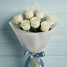 Букет 7 Белых роз Эдлесс Лав #REPLACE_PRED# Ногире
