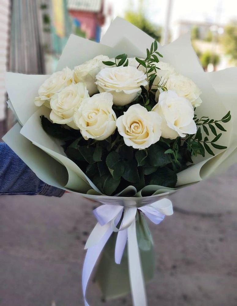 Букет Белые розы Проуд в Ногире