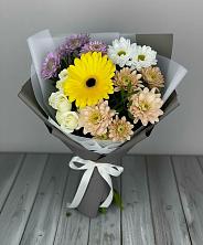 Букет цветов из:  Розы, Герберы и Хризантемы в Ногире