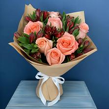 Букет цветов из:  Розы и Альстромерии в Ногире