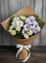 Букет цветов из:  Хризантемы и Розы в Ногире