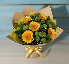 Букет цветов из:  Герберы и Хризантемы в Ногире