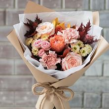 Букет цветов из:  Гвоздики, Хризантемы и Розы в Ногире