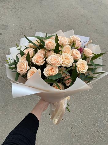 Букет Кремовые розы Латте в Ногире