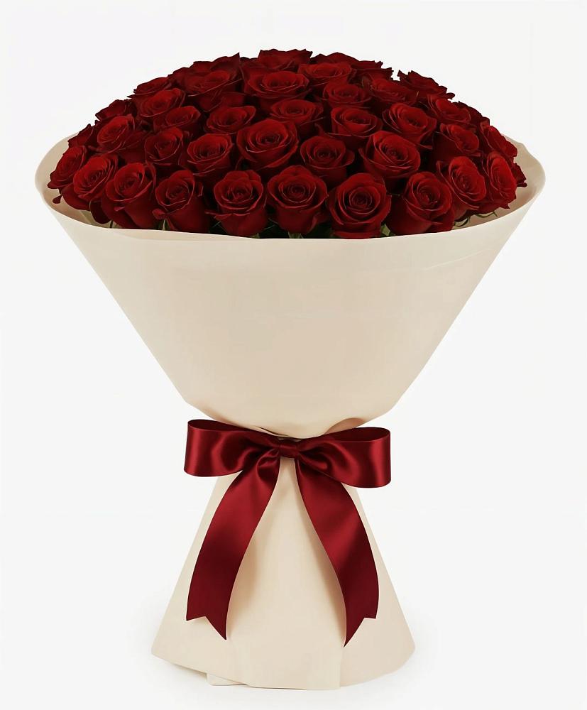 Букет 101 Бордовая роза Блэк Бакарра в Ногире