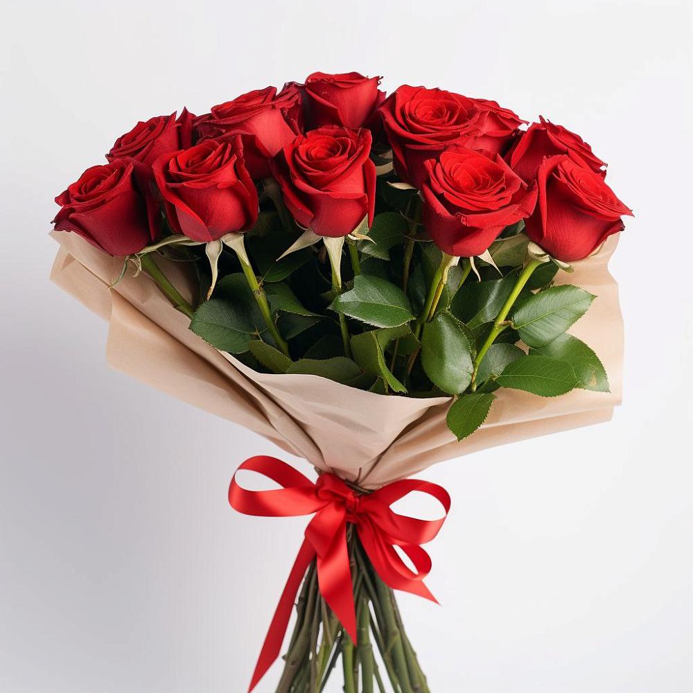 Букет 11 Красных роз Эдлесс Лав в Ногире